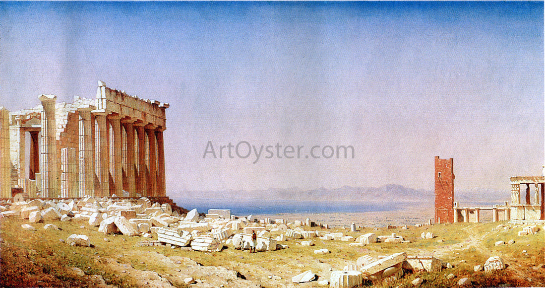 Sanford Robinson Gifford Ruins of the Parthenon - Canvas Print