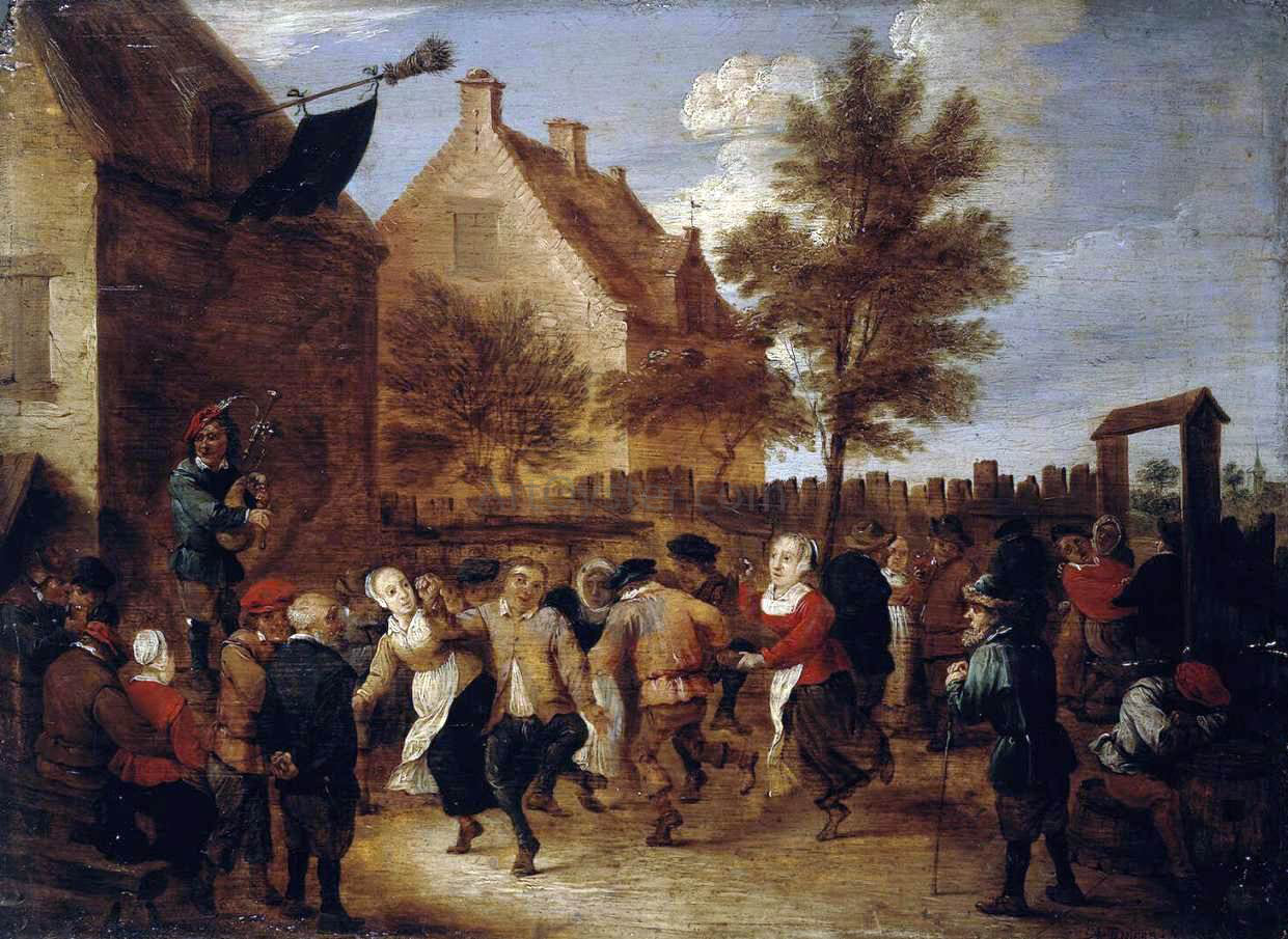 Abraham Teniers Rural Feast - Canvas Print