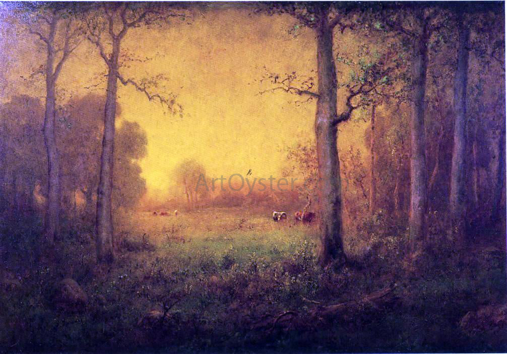 George Inness Rural Landscape - Canvas Print