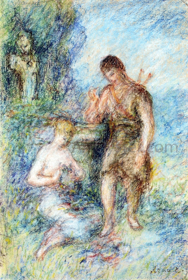Pierre Auguste Renoir Rural Scene - Canvas Print