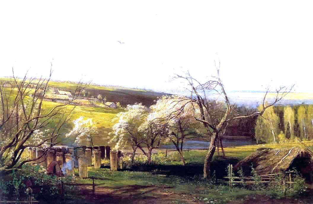 Alexei Kondratevich Savrasov Rustic View - Canvas Print