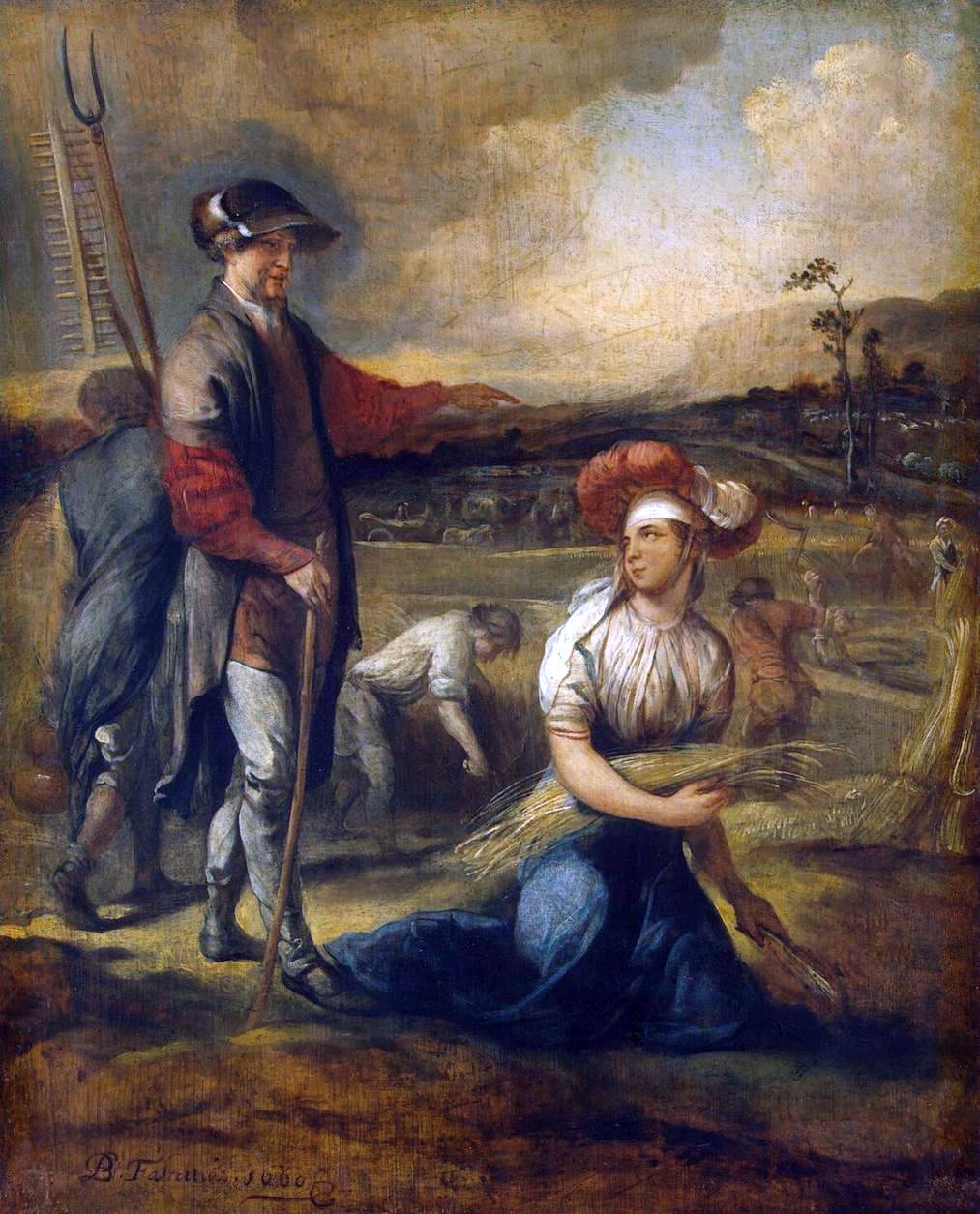 Barent Fabritius Ruth and Boaz - Canvas Print