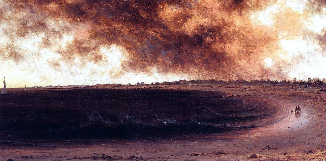 Martin Johnson Heade Rye Beach - Canvas Print
