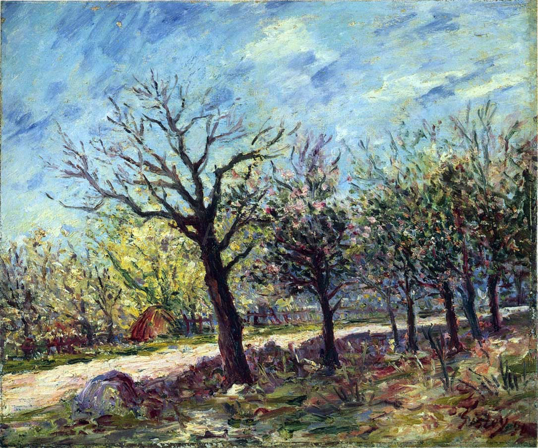 Alfred Sisley Sablons in Spring - Canvas Print