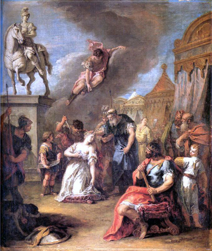 Sebastiano Ricci Sacrifice of Polissena - Canvas Print