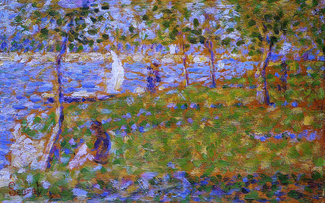Georges Seurat Sailboat - Canvas Print