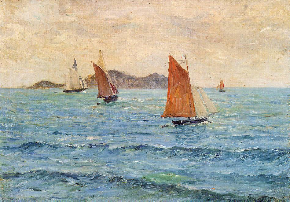 Maxime Maufra Sailboats - Canvas Print