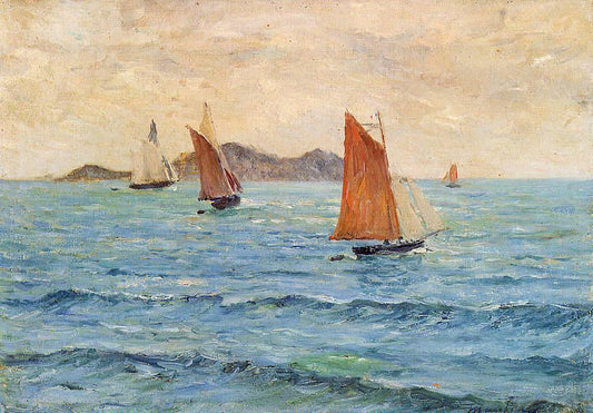 Maxime Maufra Sailboats - Canvas Print