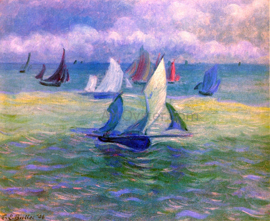Theodore Earl Butler Sailboats on the Water - Canvas Print