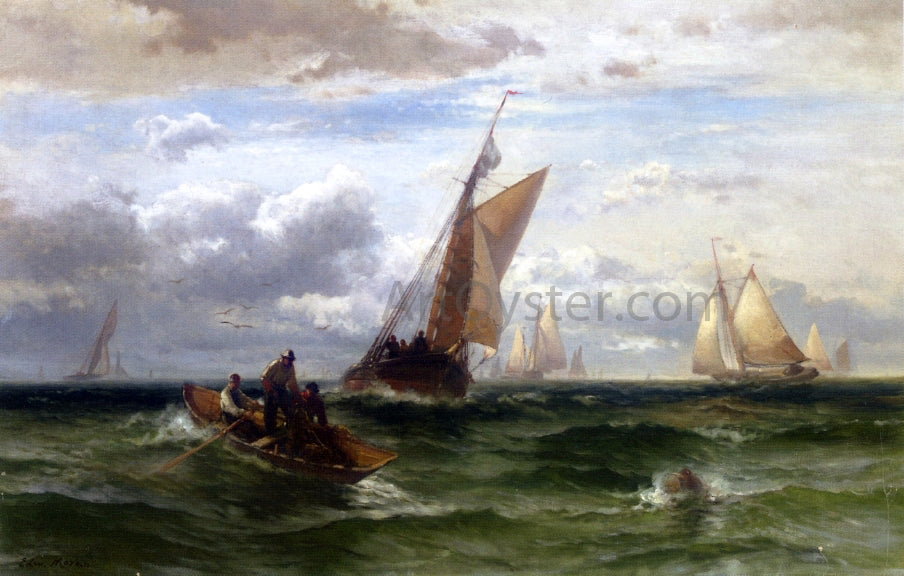 Edward Moran Sailing - Canvas Print