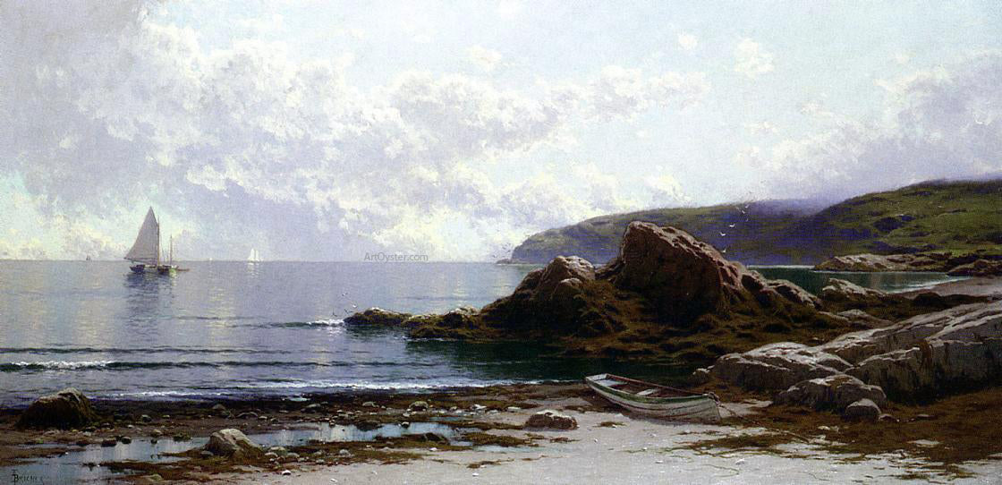 Alfred Thompson Bricher Sailing off the Coast - Canvas Print