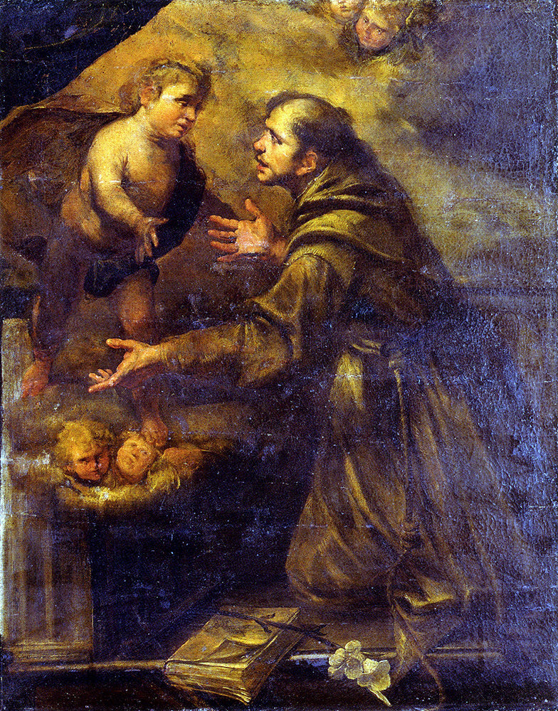 Gioacchino Assereto Saint Anthony - Canvas Print