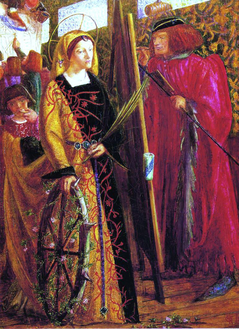 Dante Gabriel Rossetti Saint Catherine - Canvas Print