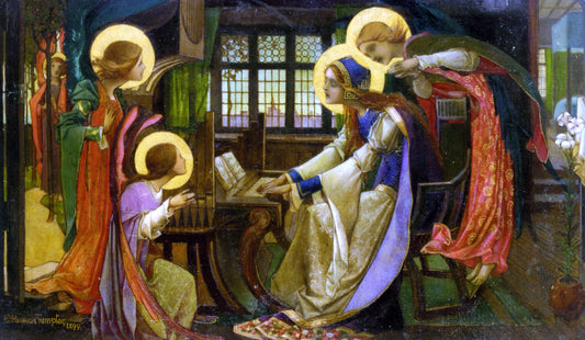 Edward Reginald Frampton Saint Cecilia - Canvas Print
