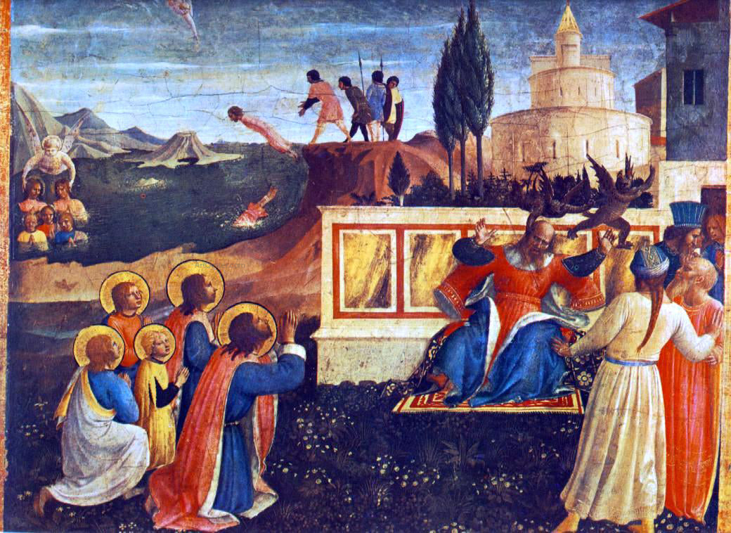 Fra Angelico Saint Cosmas and Saint Damian Salvaged (San Marco Altarpiece) - Canvas Print