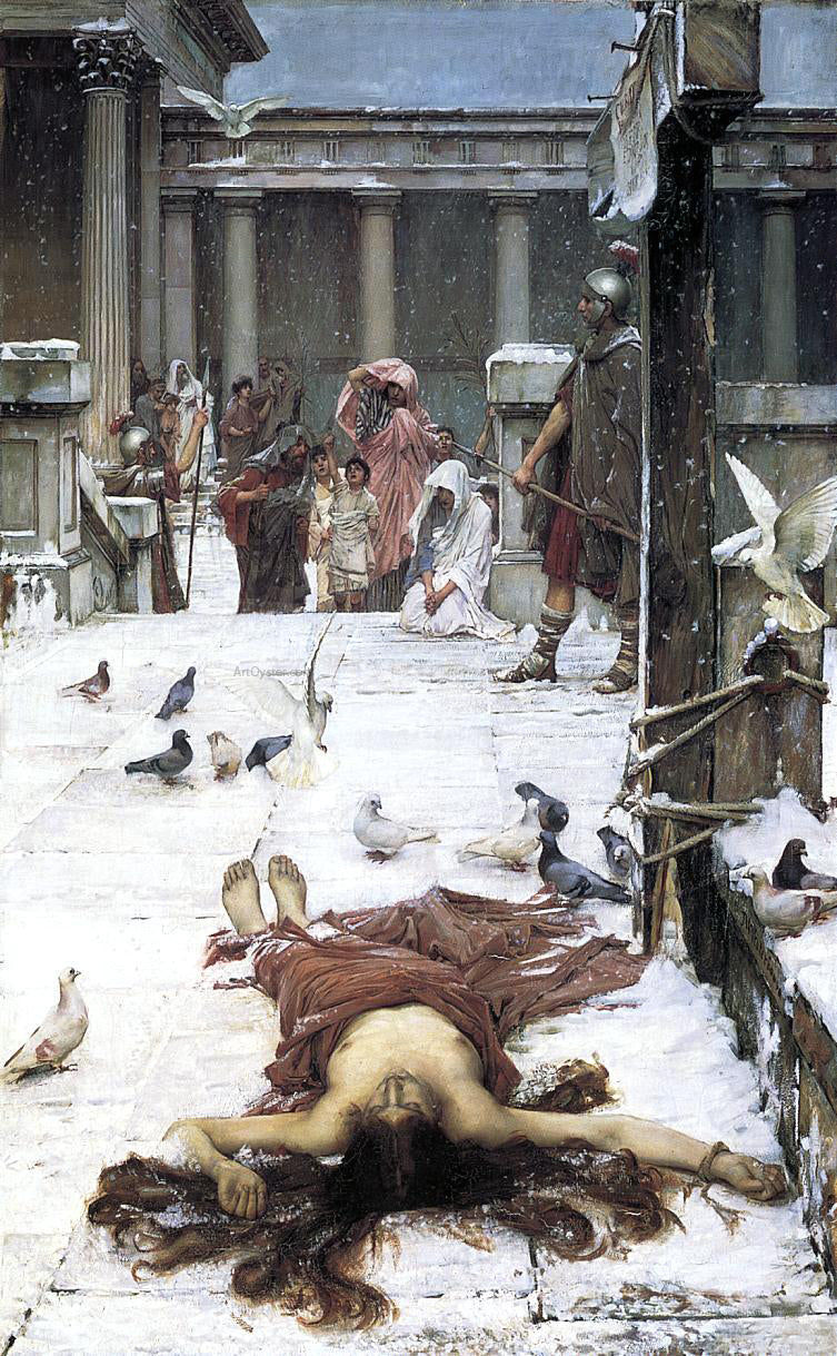 John William Waterhouse Saint Eulalia - Canvas Print