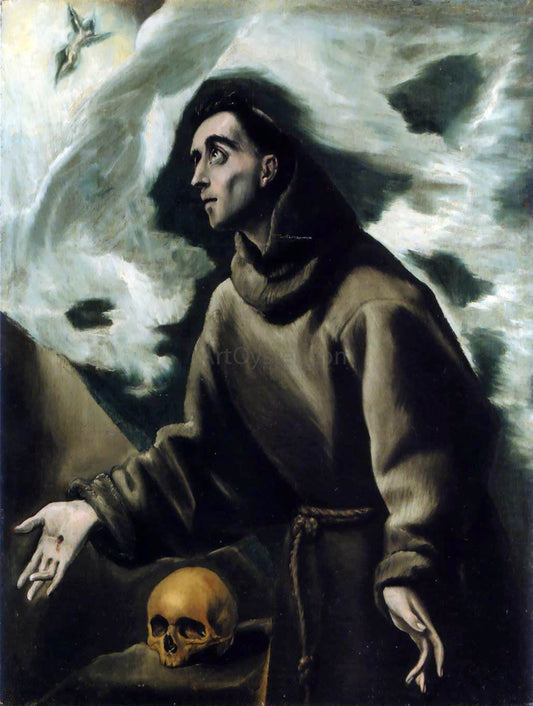 El Greco Saint Francis Receiving the Stigmata - Canvas Print