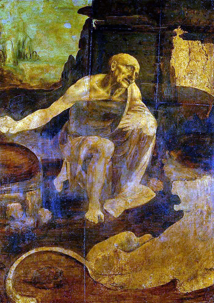 Leonardo Da Vinci Saint Jerome - Canvas Print