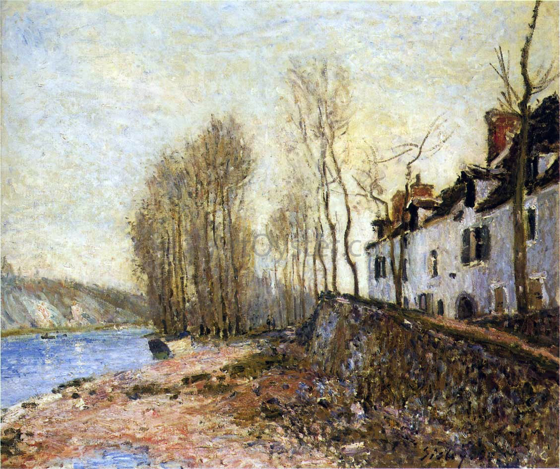 Alfred Sisley Saint Mammes in Winter - Canvas Print