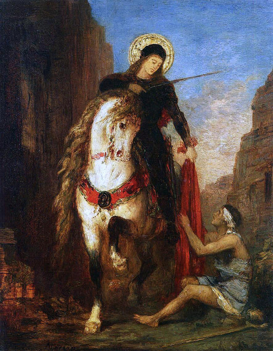 Gustave Moreau Saint Martin - Canvas Print