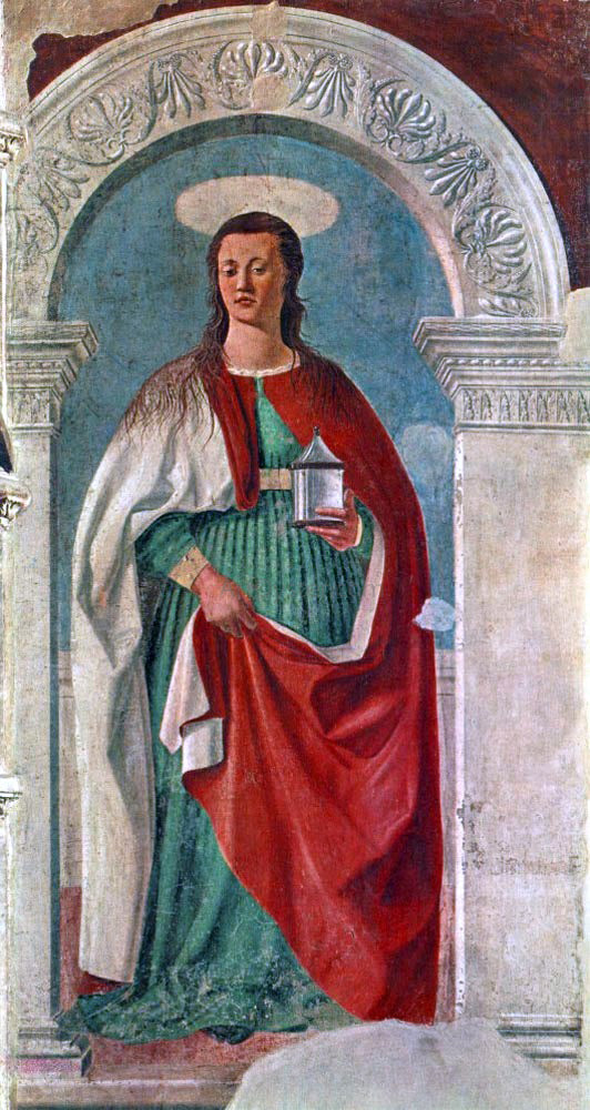 Piero Della Francesca Saint Mary Magdalen - Canvas Print