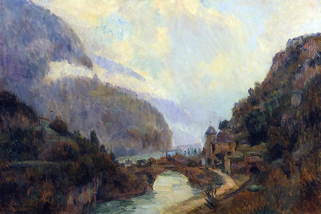 Albert Lebourg Saint Maurice (Valais) - Canvas Print