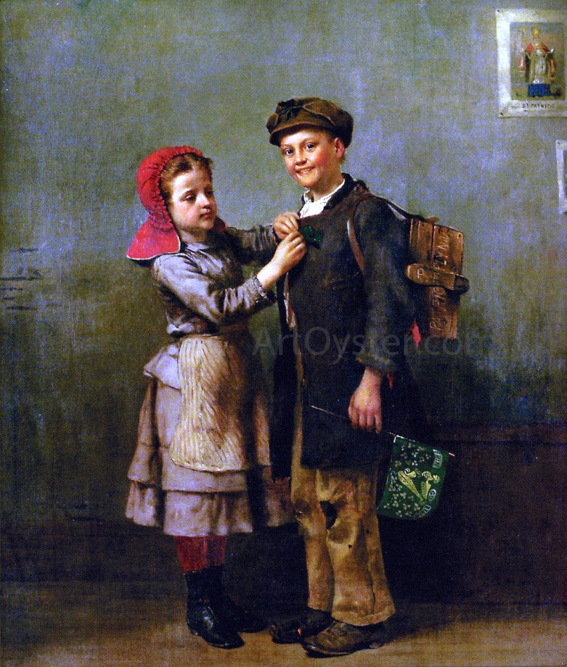 John George Brown Saint Patrick's Day - Canvas Print