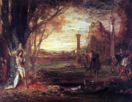 Gustave Moreau Saint Sebastian and His Executioners - Canvas Print
