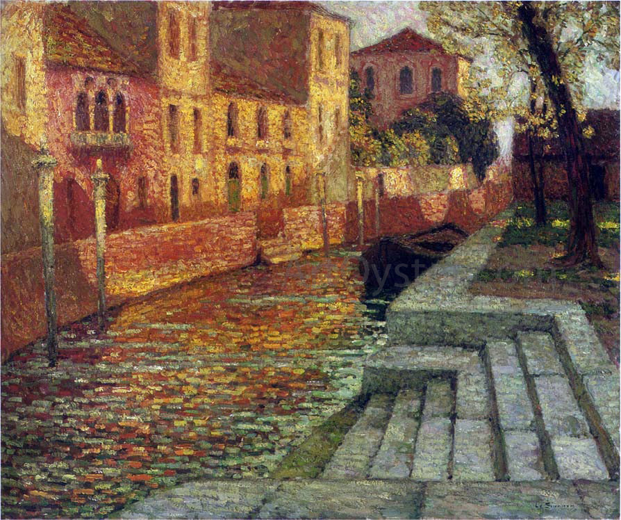 Henri Le Sidaner At Saint Trouaro - Canvas Print