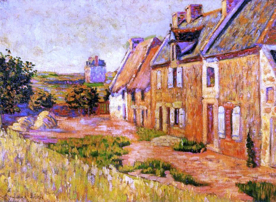 Paul Signac Saint-Briac, Courtyard of the Ville Hue - Canvas Print