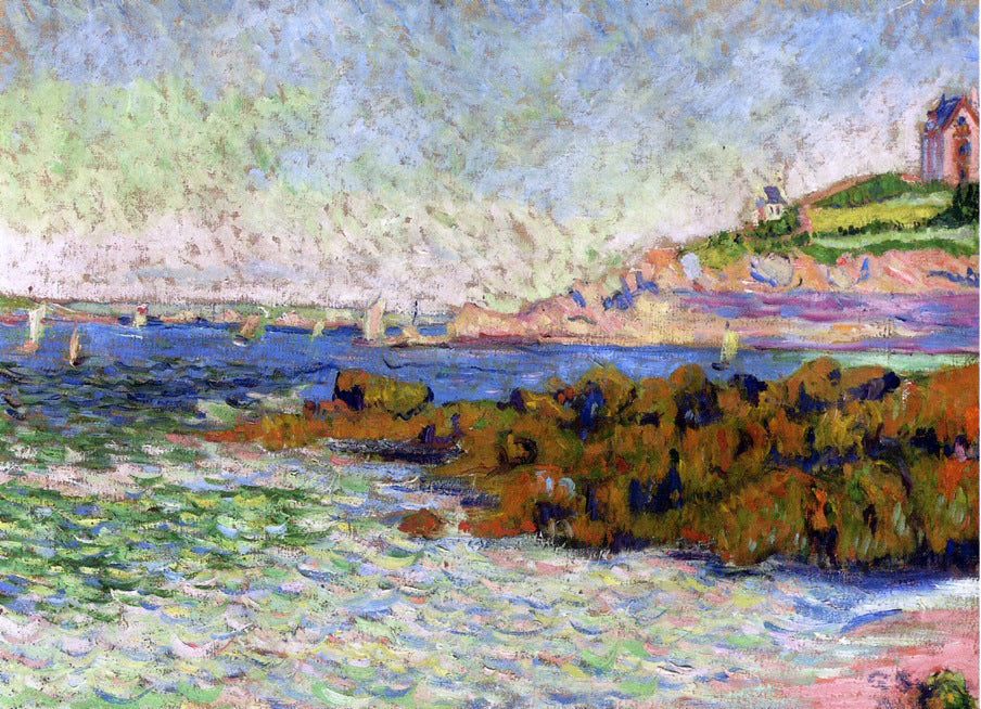Paul Signac Saint-Briac, la balise Le Cheval - Canvas Print