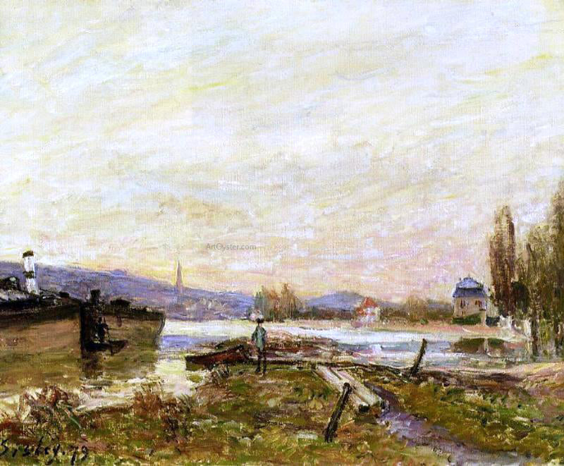 Alfred Sisley Saint-Cloud, Banks of the Seine - Canvas Print