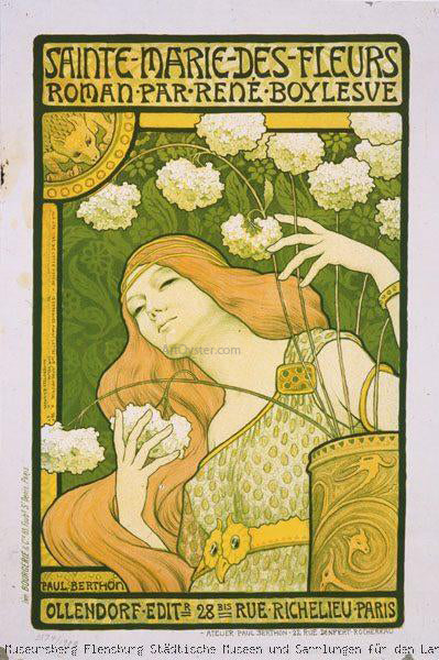 Paul Berthon Sainte-Marie-de-Fleurs - Canvas Print