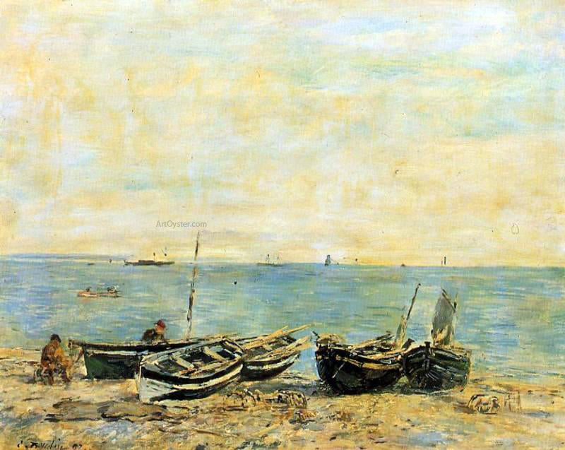 Eugene-Louis Boudin Sainte-Adresse, the Shore - Canvas Print