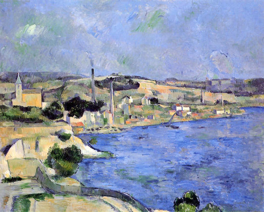 Paul Cezanne Saint-Henri and the Bay of l'Estaque - Canvas Print