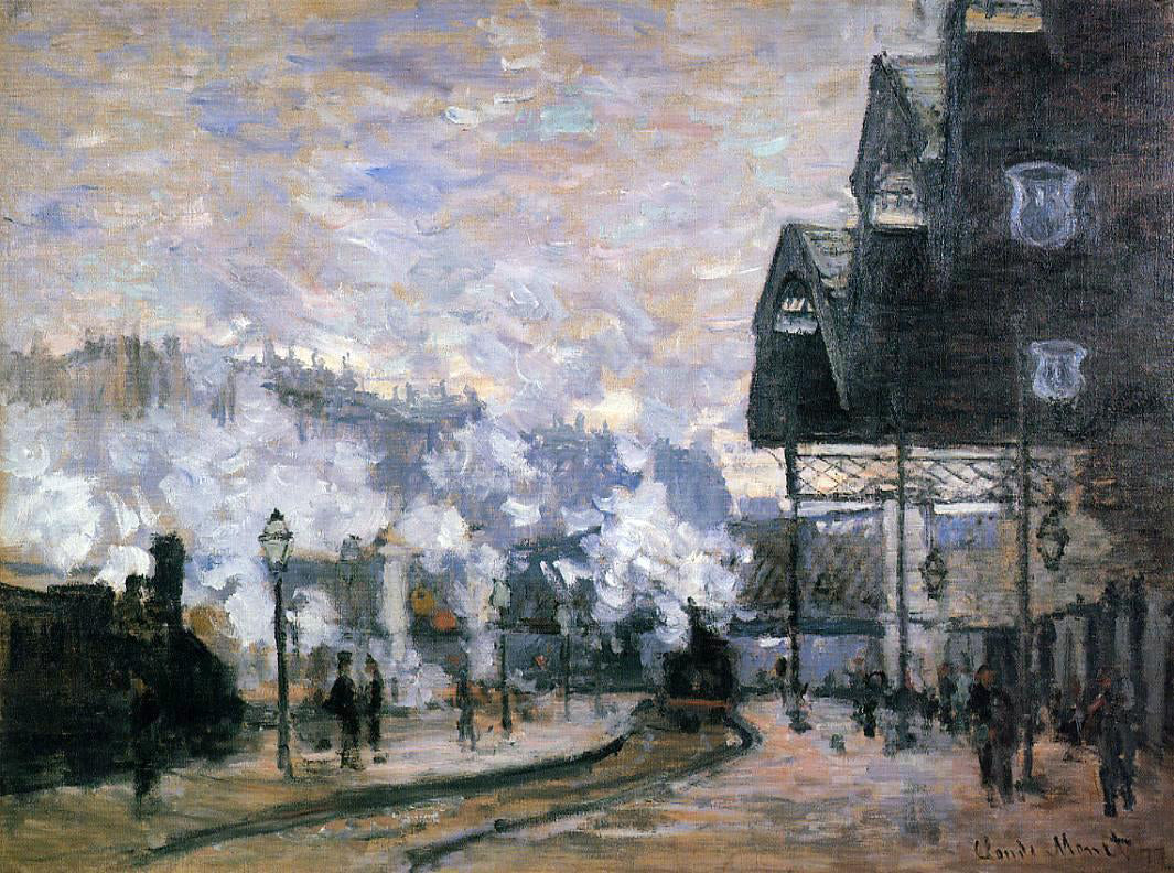 Claude Oscar Monet Saint-Lazare Station, the Western Region Goods Sheds - Canvas Print