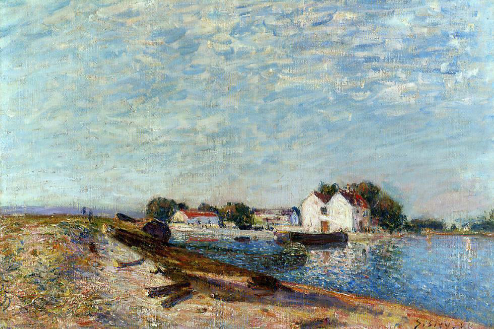 Alfred Sisley Saint-Mammes Dam - Canvas Print
