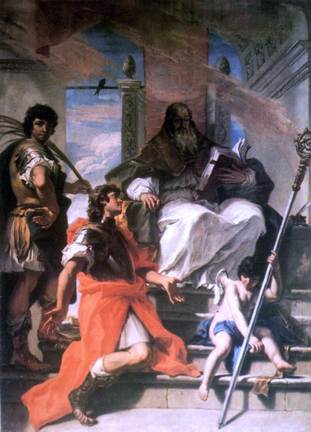 Sebastiano Ricci Saints Procolo, Fermo and Rustico - Canvas Print