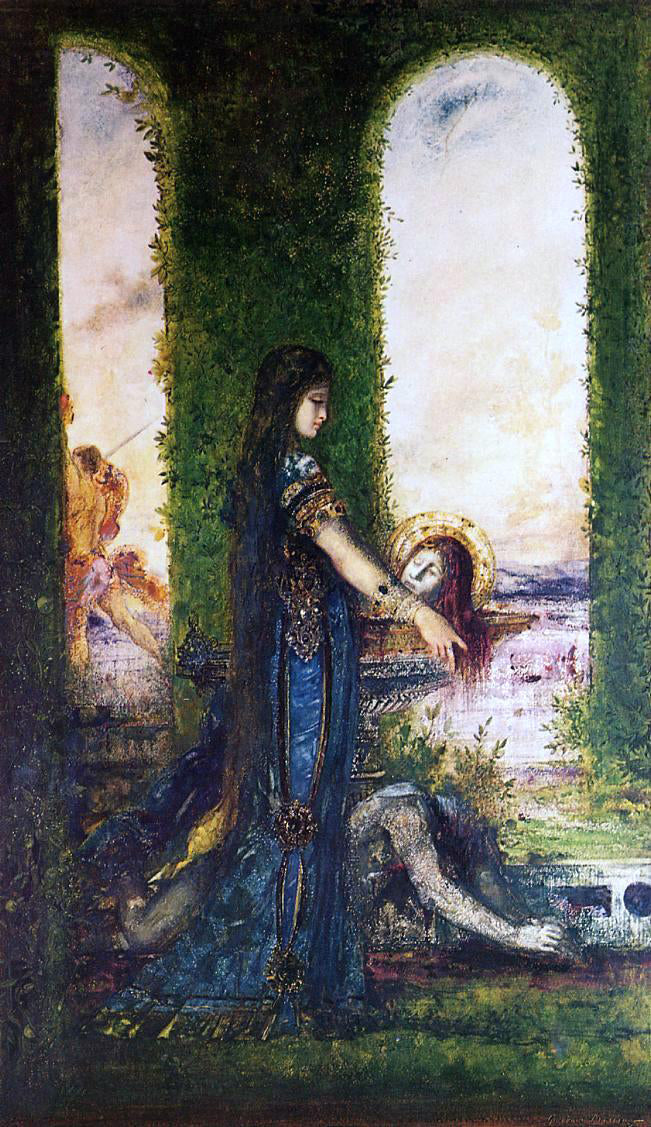 Gustave Moreau Salome in the Garden - Canvas Print