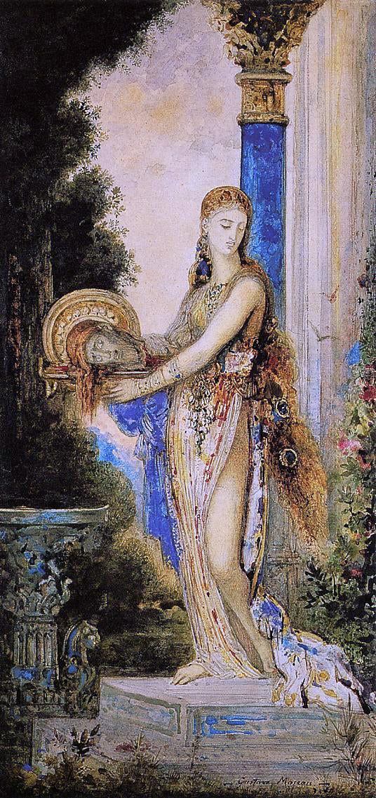 Gustave Moreau Salome with Column - Canvas Print