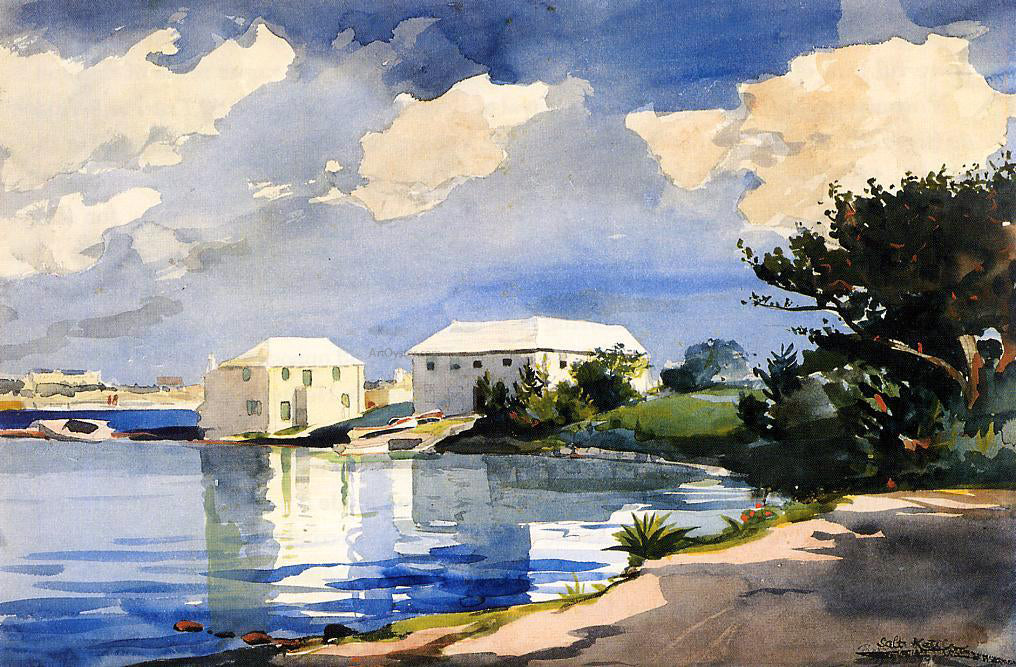Winslow Homer Salt Kettle, Bermuda - Canvas Print