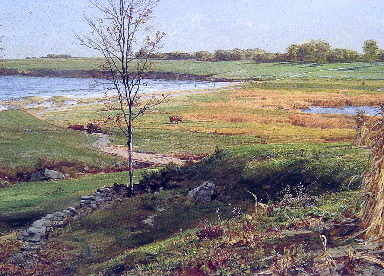 William Trost Richards Salt Marsh by the Sea - Canvas Print