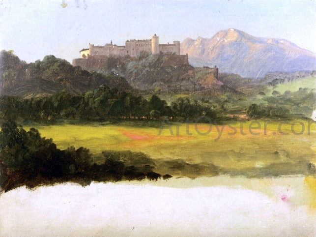Frederic Edwin Church Salzburg, Austria, View of the Castle - Canvas Print