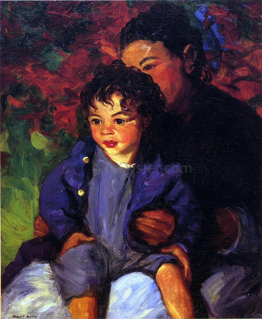 Robert Henri Sammy and His Mother - Canvas Print
