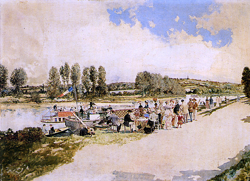 Enrique Atalaya Gonzalez Samois-Seine - Canvas Print