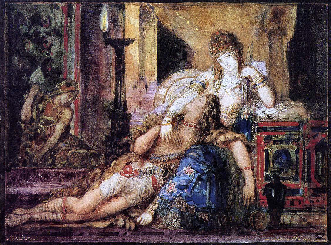 Gustave Moreau Samson and Dalila - Canvas Print