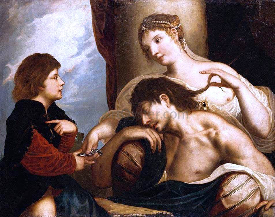 Padovanino Samson and Delilah - Canvas Print