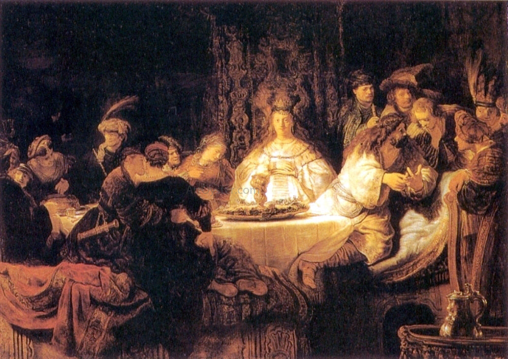 Rembrandt Van Rijn Samson at the Wedding - Canvas Print