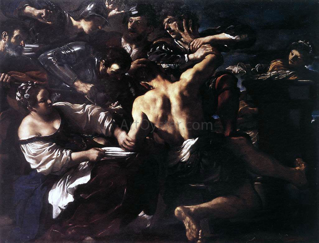 Guercino Samson Captured by the Philistines - Canvas Print