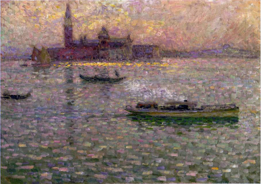 Henri Le Sidaner San Giorgio at Maggiore Venice - Canvas Print